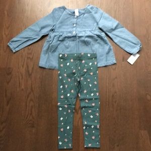 Denim Shirt Set